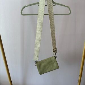 Elegant Sage Crossbody Bag